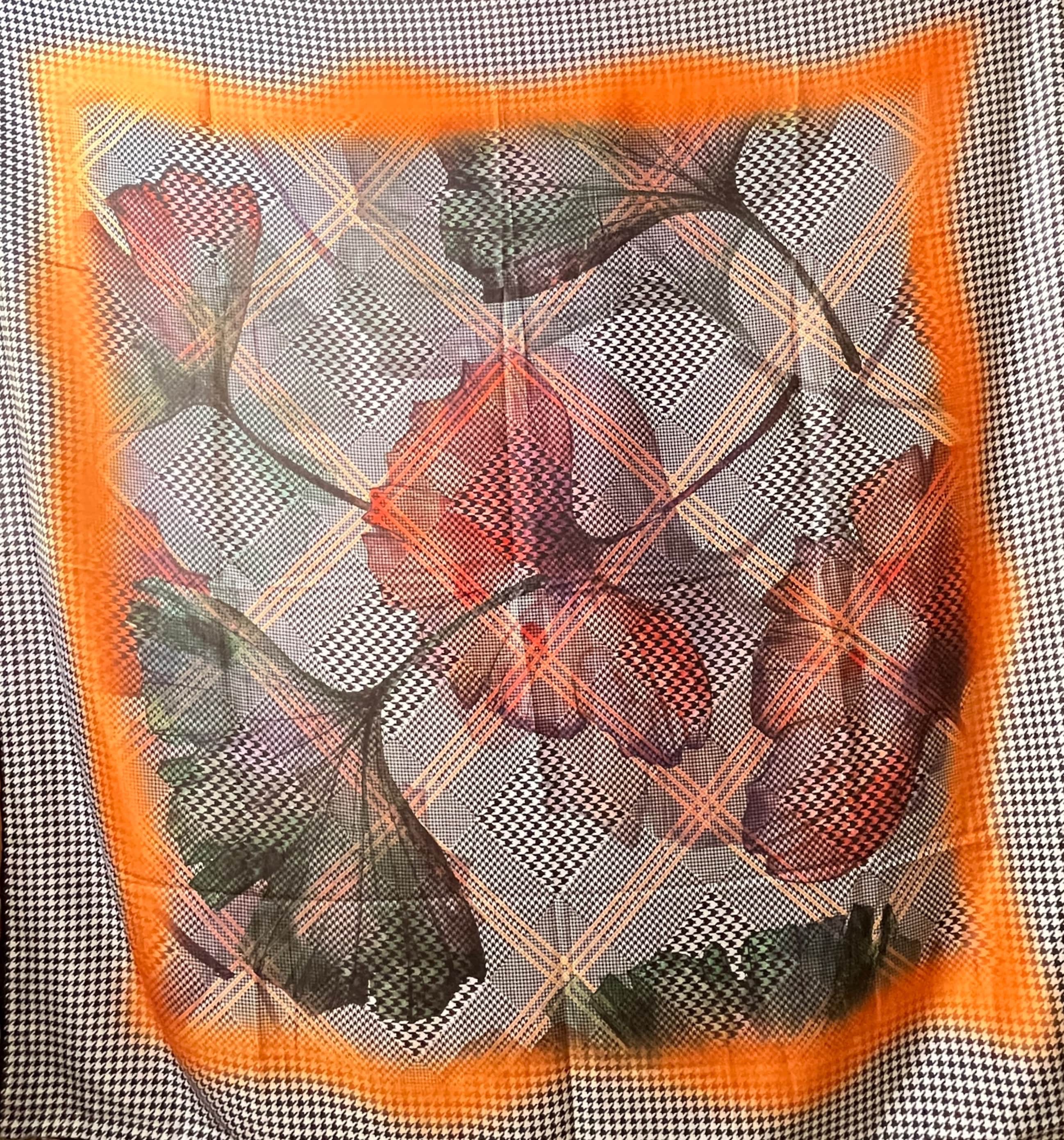 روسری نخی توییل کاغذی (طرح پیچازی) (پاییزه)